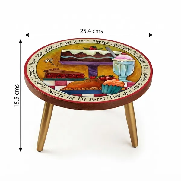 Wooden_Dessert_Themed_Decorative_Cake_Stand_With_Golden_Legs