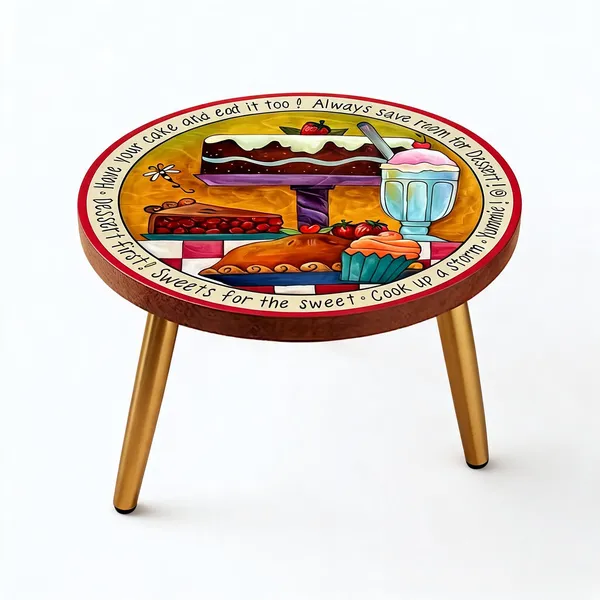 Wooden_Dessert_Themed_Decorative_Cake_Stand_With_Golden_Legs