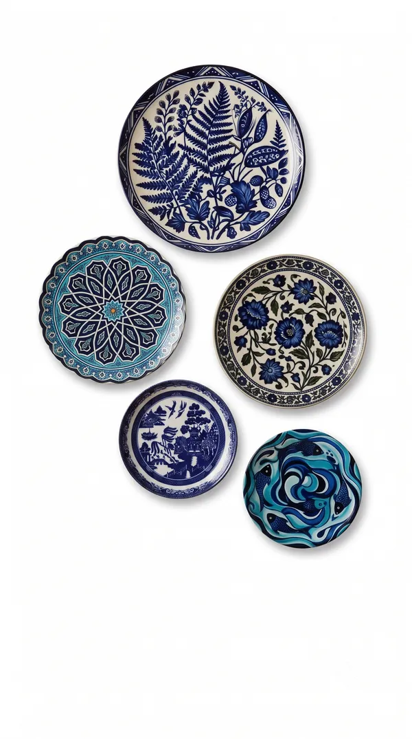 Indigo_Bloom_Wall_Plates_Set_of_5