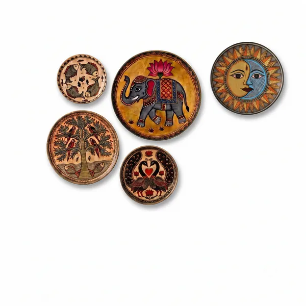 Madhubani_Tales_Wall_Plates_Set_of_5