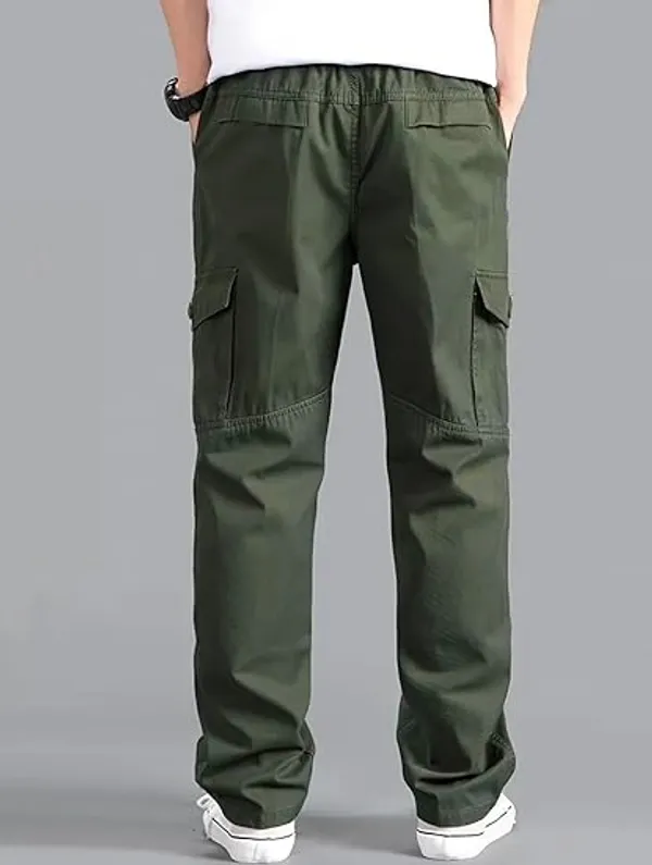 Green_Cotton_Cargo_Pants_For_Men