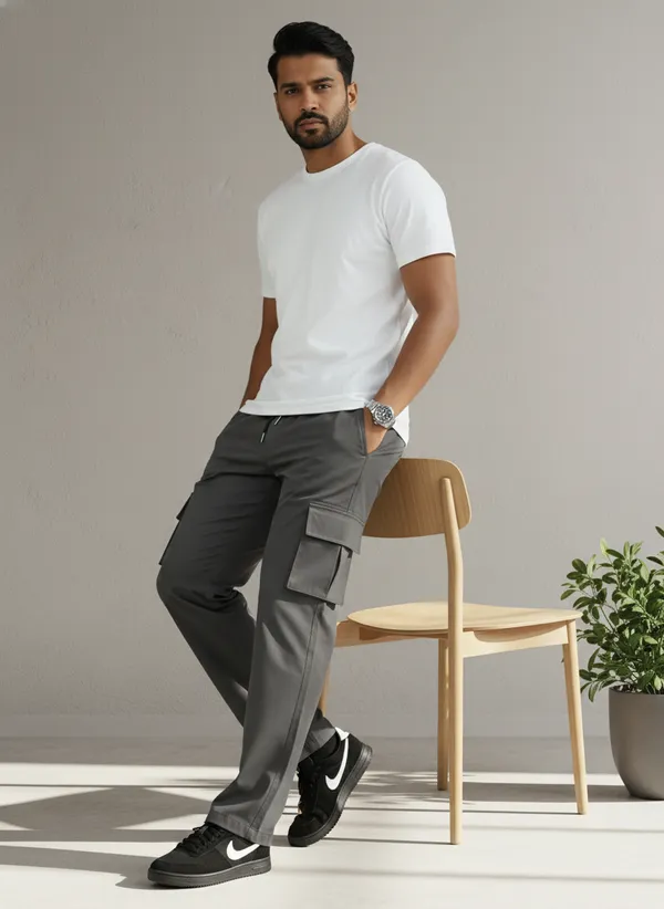 Dark_Grey_Cotton_Cargo_Pants_For_Men