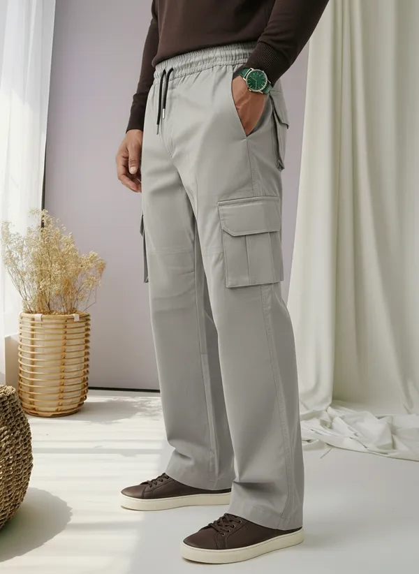 Grey_Cotton_Cargo_Pants_For_Men