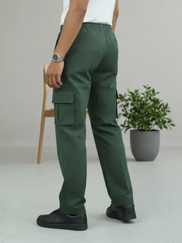 Green_Cotton_Cargo_Pants_For_Men