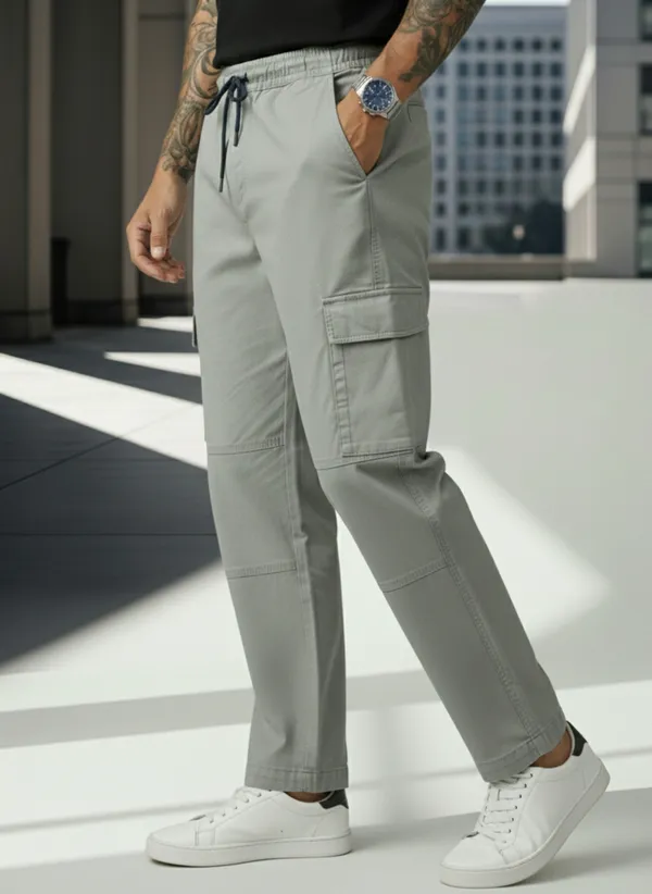 Grey_Cotton_Cargo_Pants_For_Men