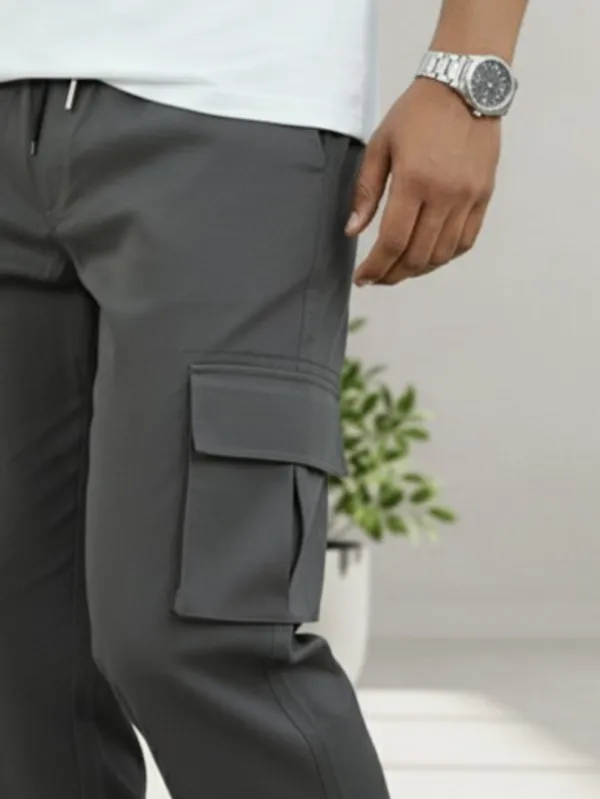 Dark_Grey_Cotton_Cargo_Pants_For_Men