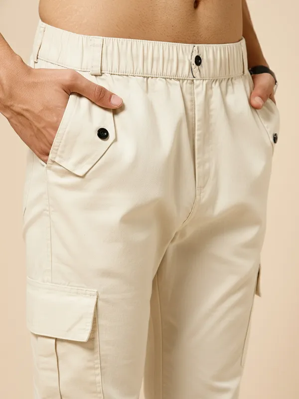 Beige_Cotton_Cargo_Pants_For_Men