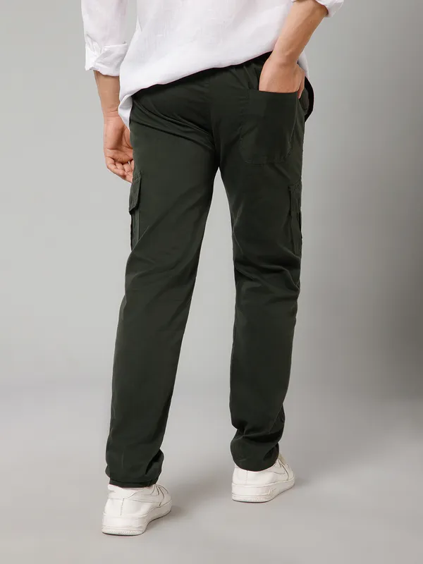Green_Cotton_Cargo_Pants_For_Men