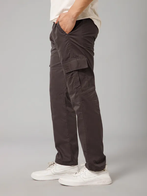 Brown_Cotton_Cargo_Pants_For_Men