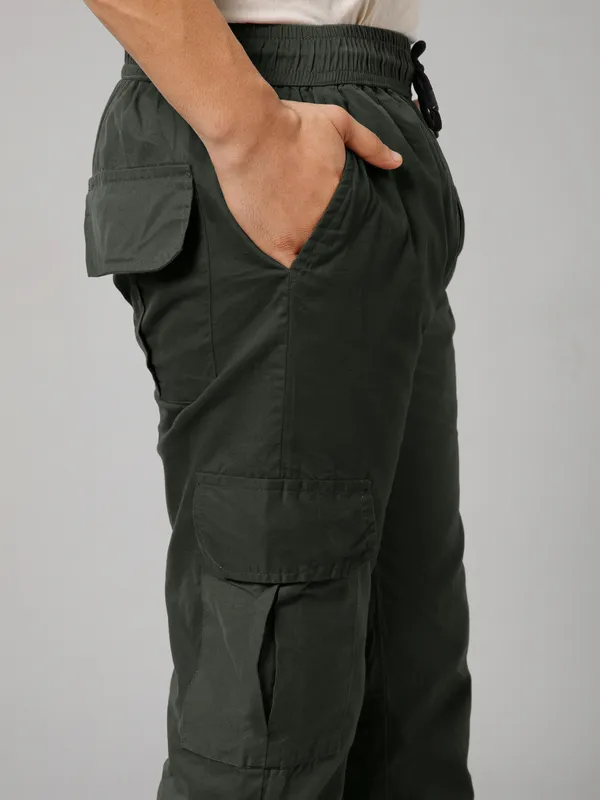 Green_Cotton_Cargo_Joggers_For_Men