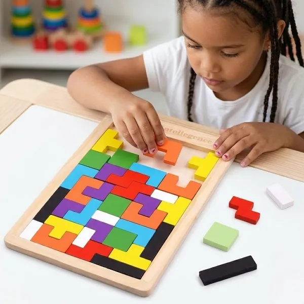 Multicolor_Wood_Tetris_Puzzle_Board_40_Pcs_For_Kids