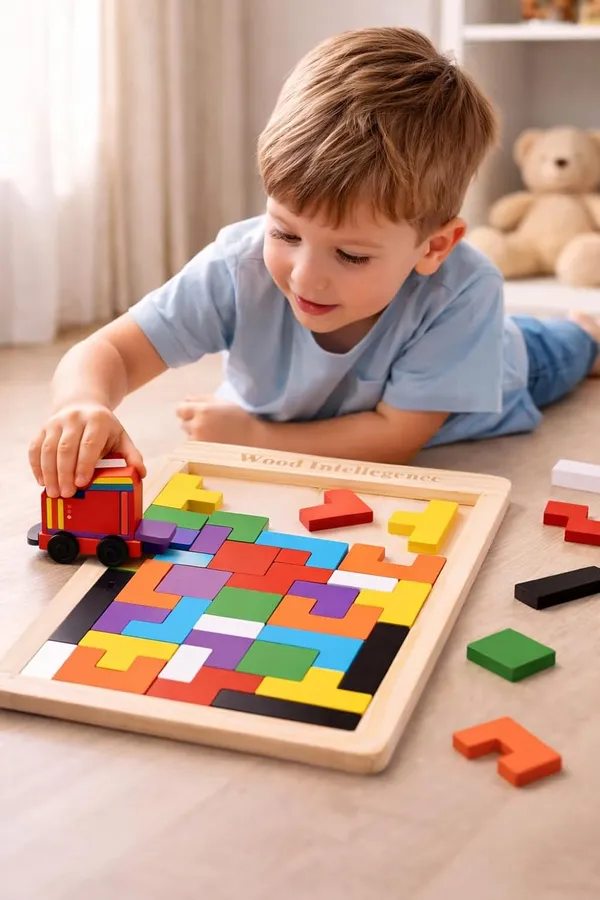 Multicolor_Wood_Tetris_Puzzle_Board_40_Pcs_For_Kids