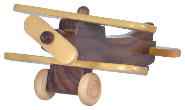 Brown_Handmade_Wooden_Airplane_Toy_For_Kids