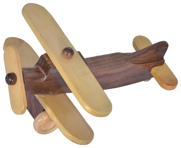 Brown_Handmade_Wooden_Airplane_Toy_For_Kids