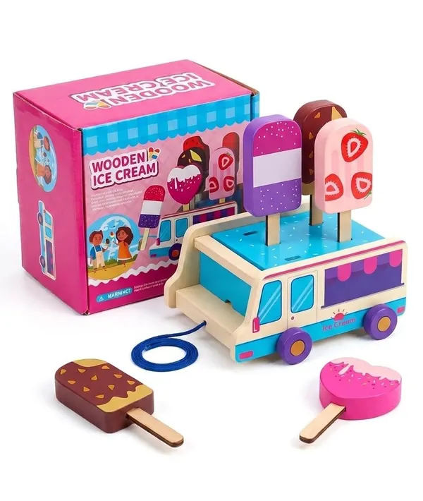 Multicolor_Wood_Ice_Cream_Cart_Pretend_Play_Toy_For_Kids