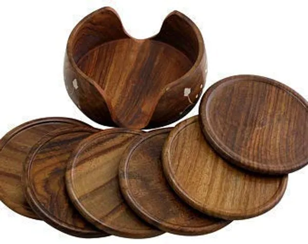 Wood_Round_Heat_Resistant_Anti-Slip_Tea_Coffee_Cup_Coaster_Set