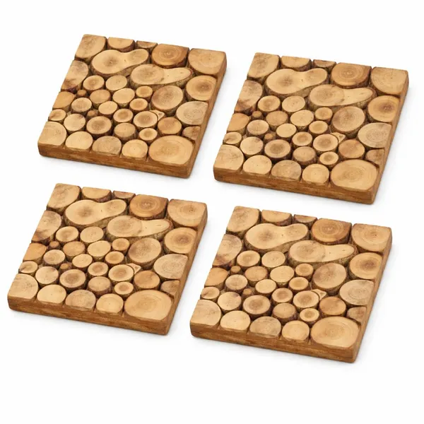 Wood_Square_Tea_Coffee_Cup_Coaster_Set_Of_4