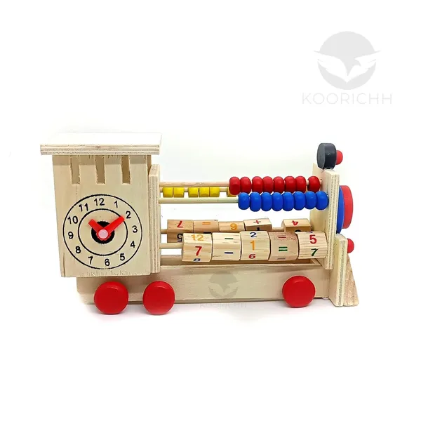 Wood_Educational_Learning_Train_Toy_Abacus_Number_Clock_For_Toddlers