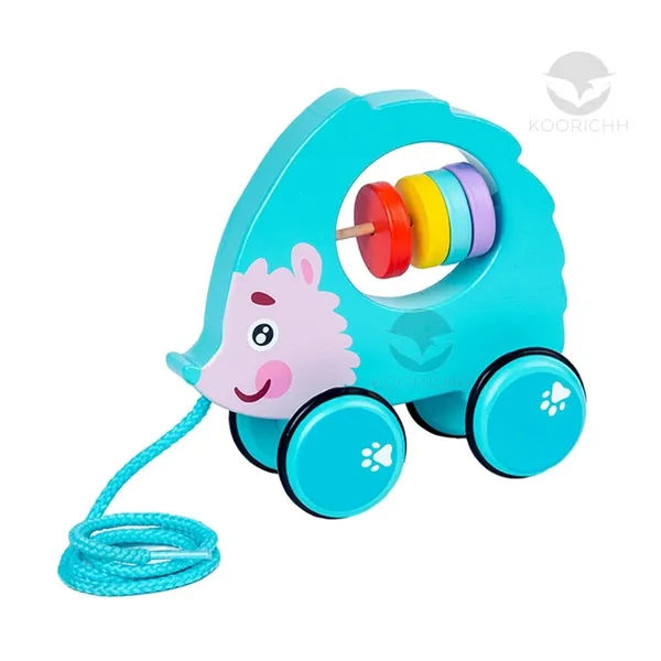 Blue_Wood_Hedgehog_Pull_Along_Walking_Toy_For_Kids