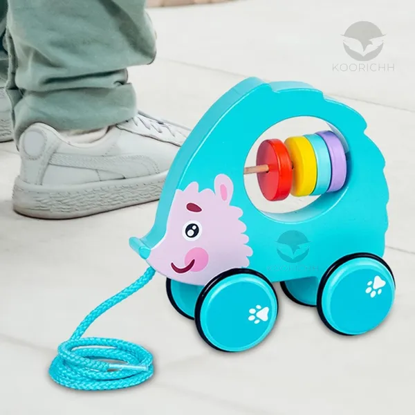 Blue_Wood_Hedgehog_Pull_Along_Walking_Toy_For_Kids