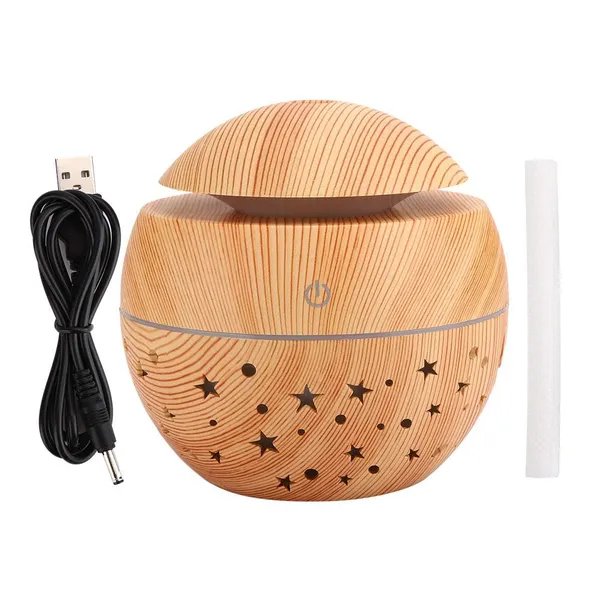 Wood_Grain_Ultrasonic_Aroma_Diffuser_With_LED_Light_130Ml