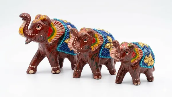Wood_Handcrafted_Antique_Elephant_Figurine_Showpiece_Set_Of_3