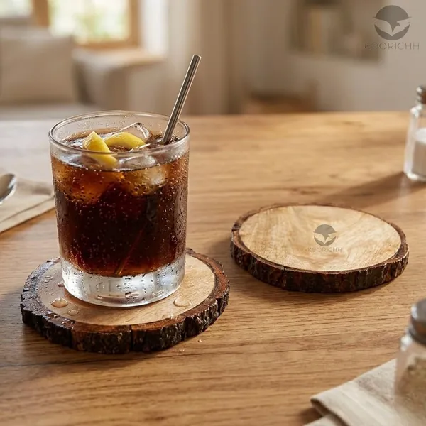 Mango_Wood_Rustic_Natural_Tree_Bark_Drinks_Coaster_Set_Of_4