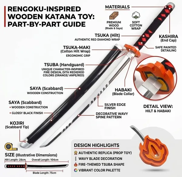 Rengoku_Flame_Hashira_Wooden_Katana_With_Sheath_Cosplay