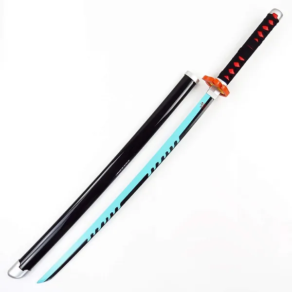 Demon_Slayer_Rengoku_Kyojuro_Wooden_Katana_Cosplay_Sword