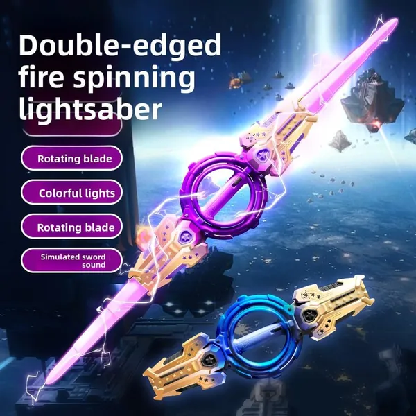 Double_Edge_Rotating_Lightsaber_Toy_For_Kids_LED_Light_Up_Spinning_Sword_With_Music_Sound_Effects_Rechargeable_Glowing_Space_Warrior_Sword_Action_Toy_For_Boys_Girls