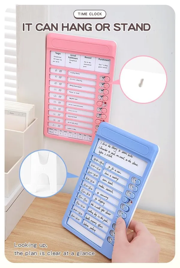 Daily_Routine_Checklist_Board_For_Kids_Adults_Reusable_Habit_Tracker_To_Do_Planner_Chore_Chart_With_Sliding_Buttons_For_Home_Study_Office_Motivation_Pink