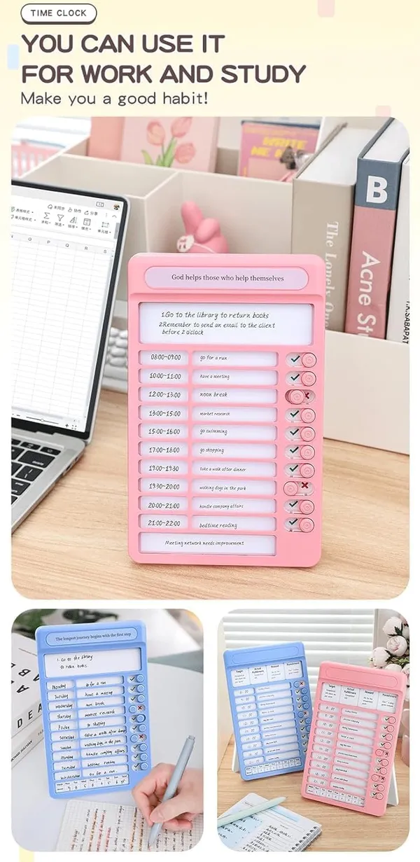 Daily_Routine_Checklist_Board_For_Kids_Adults_Reusable_Habit_Tracker_To_Do_Planner_Chore_Chart_With_Sliding_Buttons_For_Home_Study_Office_Motivation_Pink