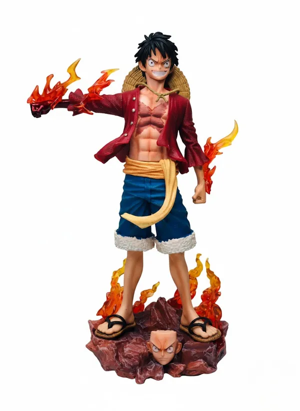 Monkey_D._Luffy_Anime_Action_Figure_with_Flame_Effect_Stand_–_One_Piece_Collectible_Statue