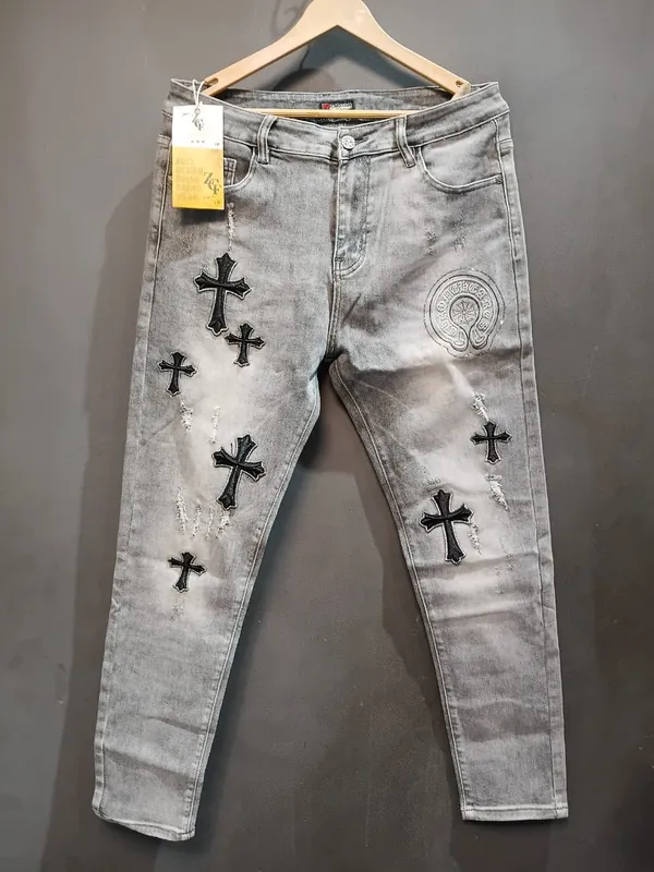 Grey_Denim_Slim_Fit_Distressed_Cross_Embroidered_Jeans_For_Men