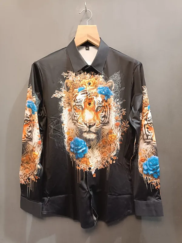 Multicolor_Satin_Tiger_Print_Full_Sleeve_Shirt_For_Men