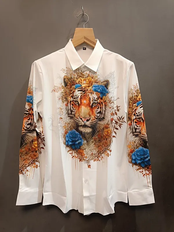 Multicolor_Cotton_Artistic_Tiger_Print_Full_Sleeve_Shirt_For_Men