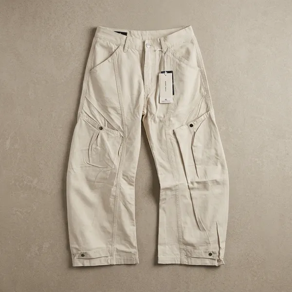 Beige_Cotton_Relaxed_Fit_Multi-Pocket_Cargo_Pants_For_Men