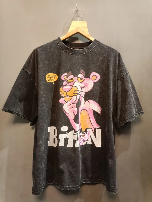 Brown_Cotton_Acid_Wash_Oversized_Graphic_Print_T-Shirt_For_Men