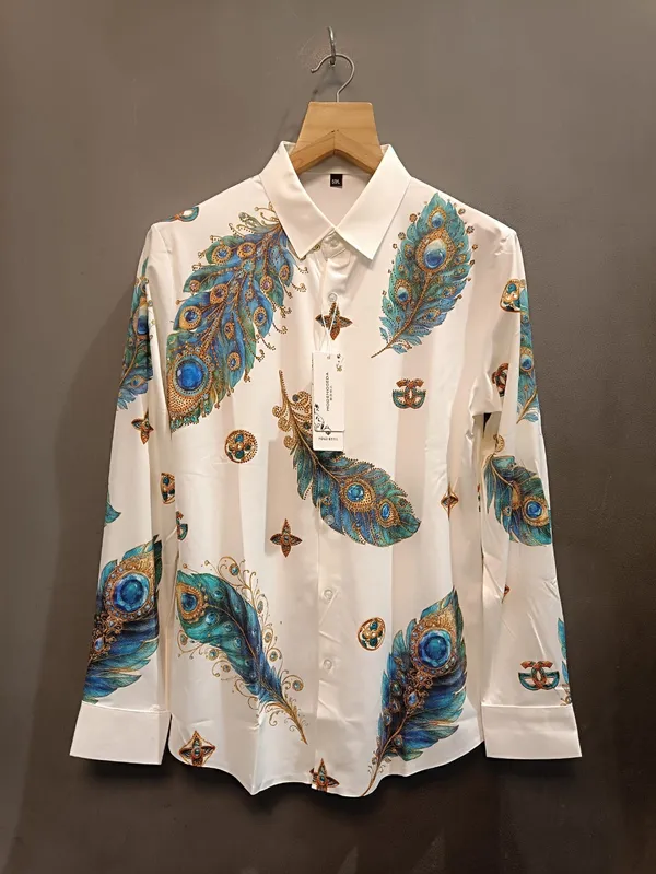 Multicolor_Cotton_Regular_Fit_Peacock_Print_Full_Sleeve_Shirt_For_Men
