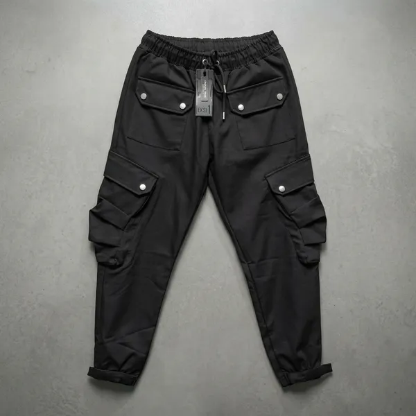 Black_Cotton_Utility_Cargo_Track_Pants_For_Men