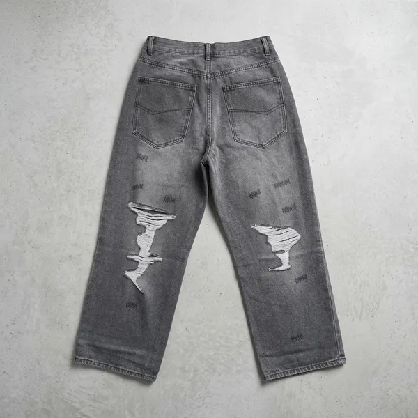 Black_Denim_Wide_Leg_Distressed_Jeans_For_Women
