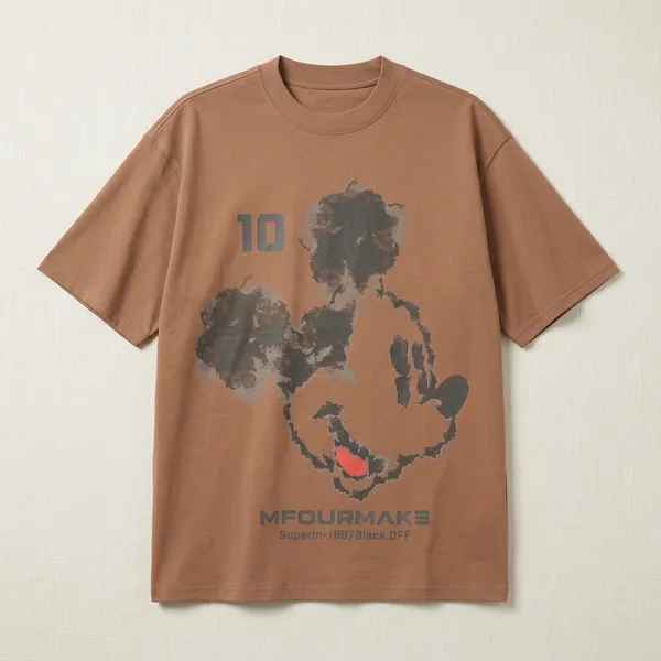 Brown_Cotton_Graphic_Print_Oversized_T-Shirt_For_Men