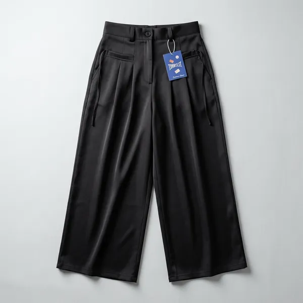 Black_Satin_Wide_Leg_Pleated_Palazzo_Pants_For_Women