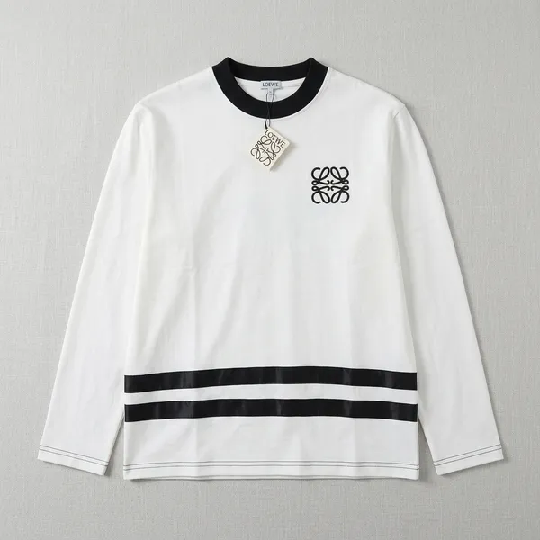 White_Cotton_Relaxed_Fit_Embroidered_Long_Sleeve_T-Shirt_For_Men