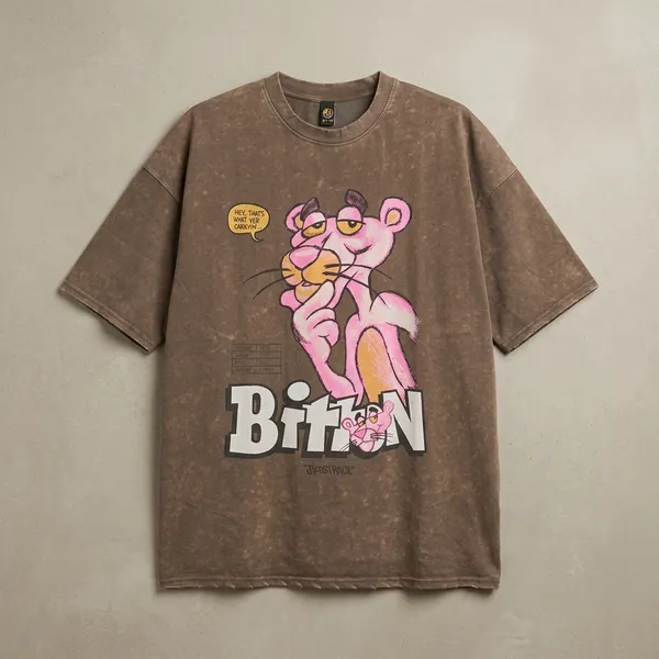 Brown_Cotton_Oversized_Graphic_Print_T-Shirt_For_Men