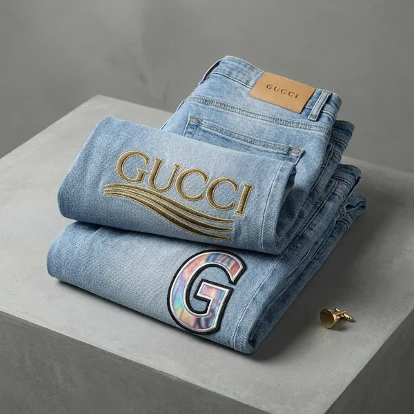 Light_Blue_Denim_Slim_Fit_Logo_Print_Jeans_For_Men