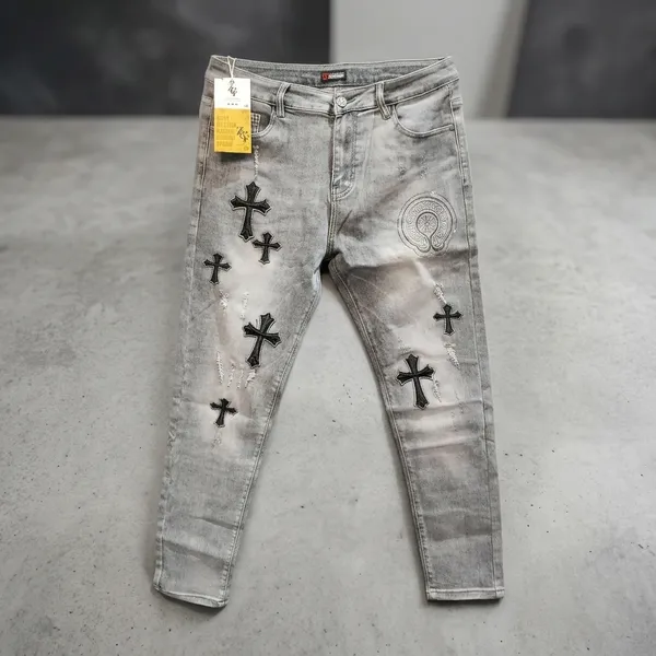 Grey_Denim_Slim_Fit_Distressed_Cross_Embroidered_Jeans_For_Men