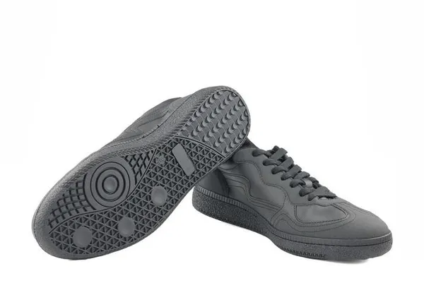 Black_Vegan_Leather_Low-Top_Casual_Sneakers_For_Men