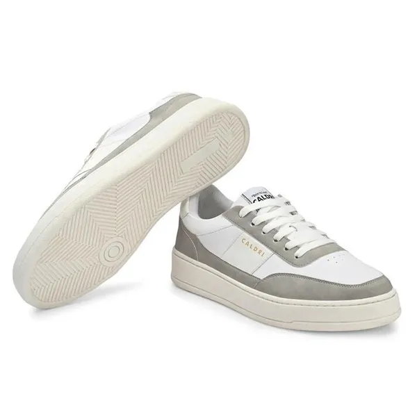 White_&_Grey_Vegan_Leather_Low-Top_Sneakers_For_Men