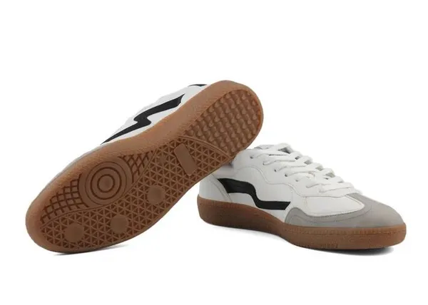 White_&_Black_Vegan_Leather_Casual_Sneakers_For_Men